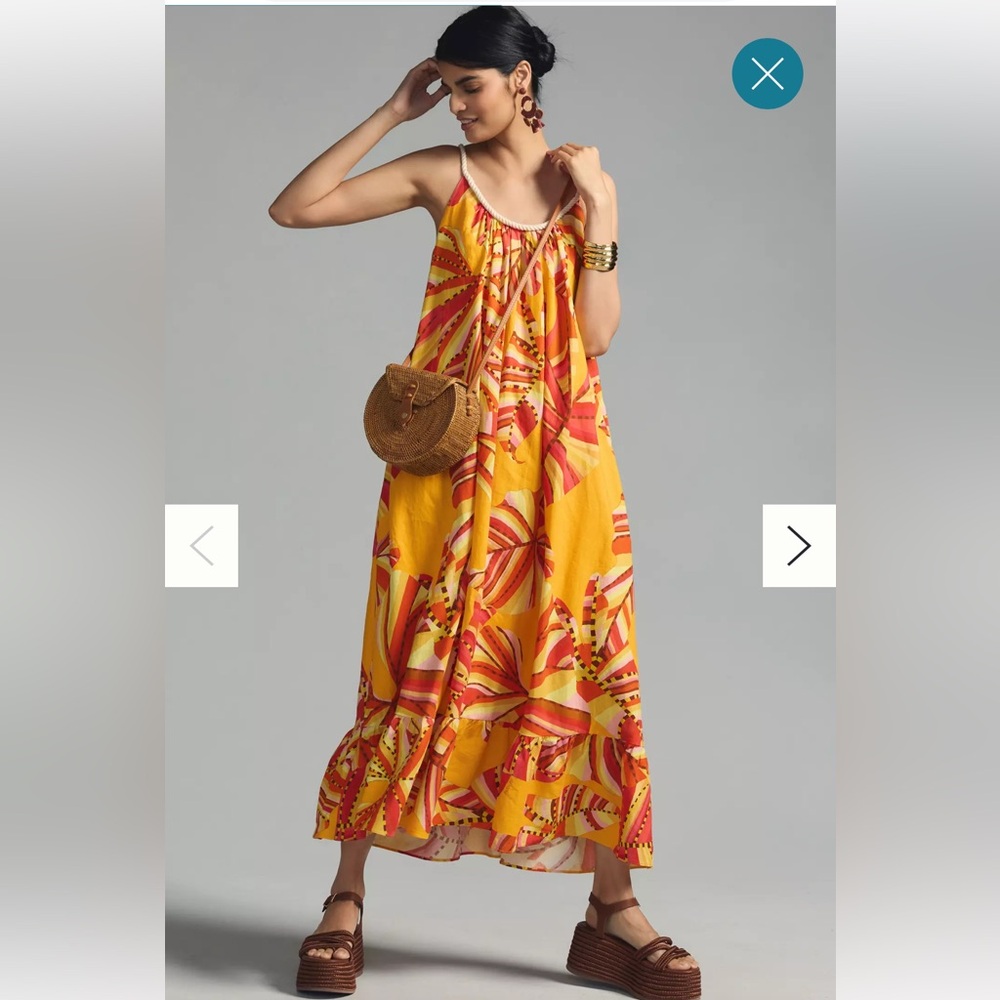 NWT Anthropologie Farm Rio printed scoop neck Maxie dress